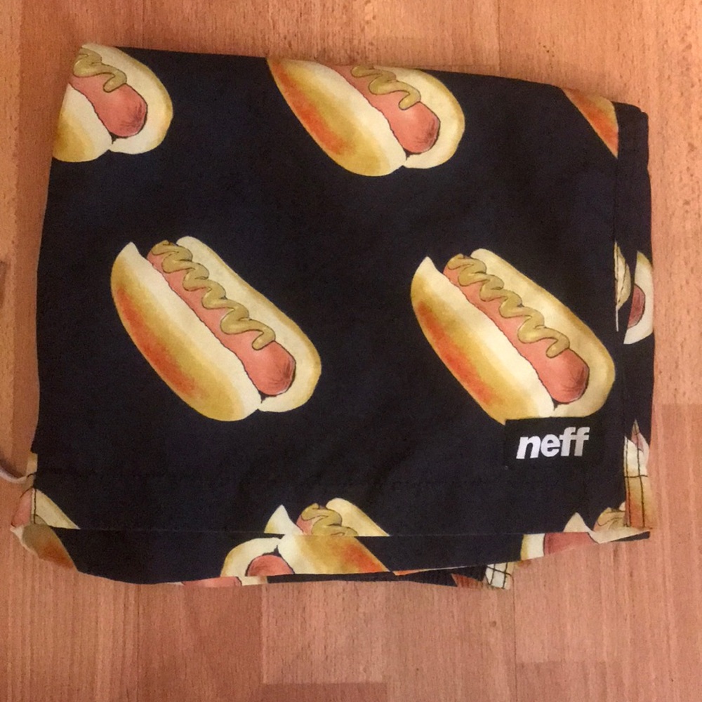 - Neff Navy Blue Hot Dog Lifestyle shorts